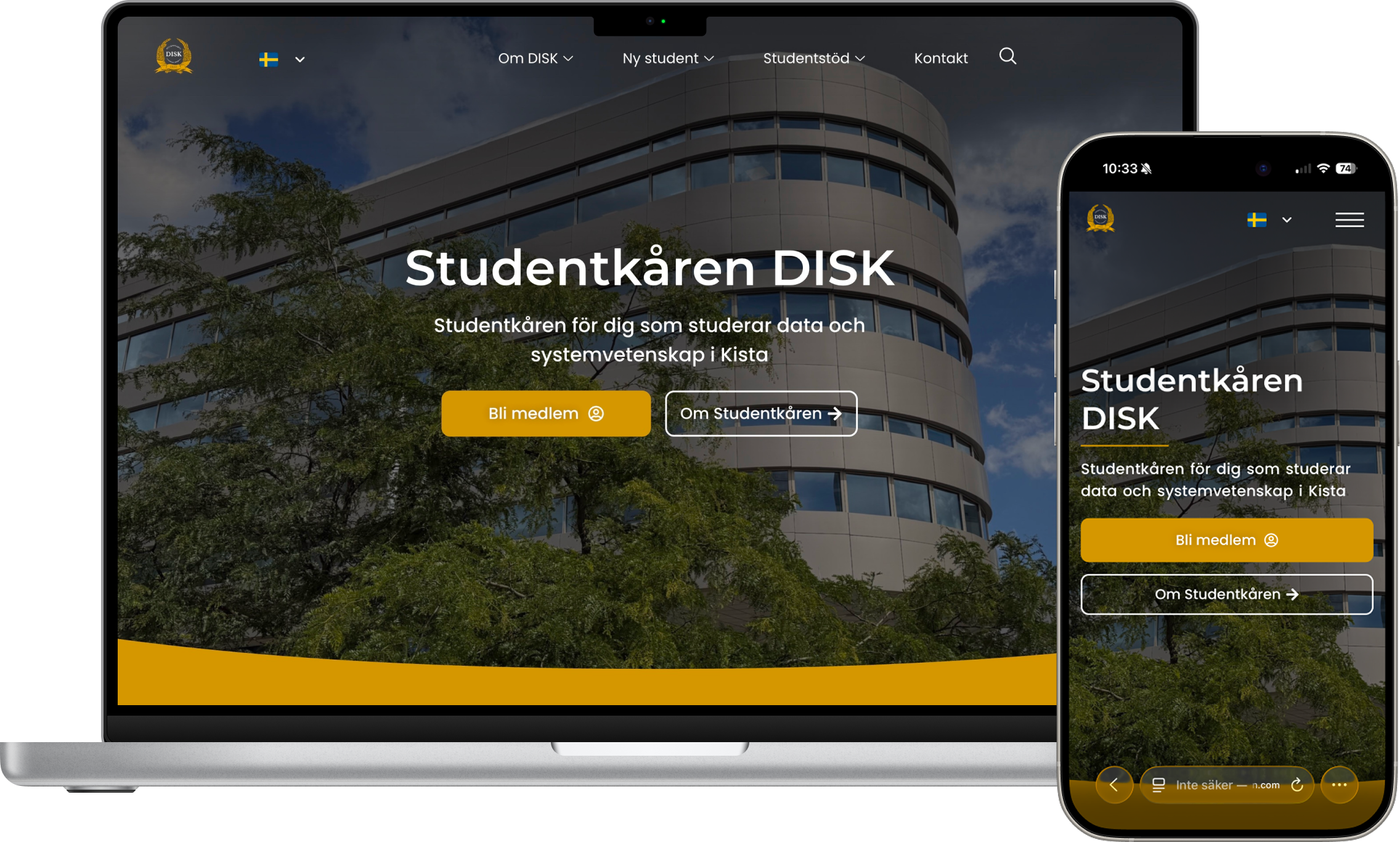 Preview of the responsive DISK website redesign